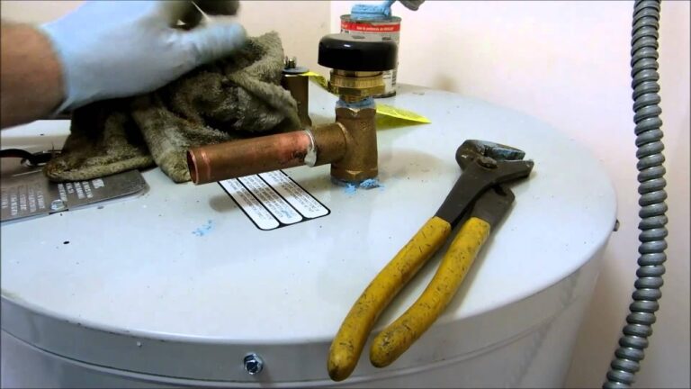 Hot Water Heater Vacuum Breaker Installation