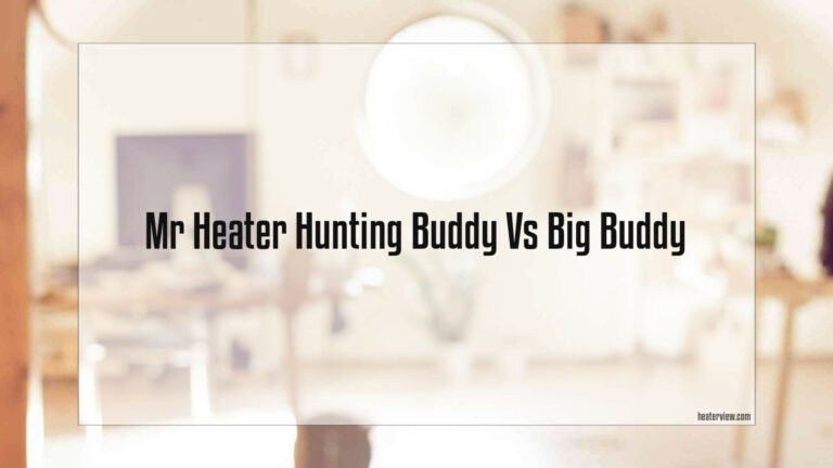 Mr Heater Hunting Buddy Vs Big Buddy