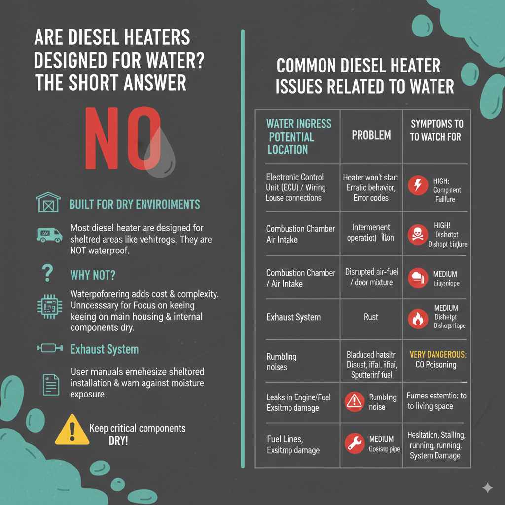 Common Diesel Heater Issues Related to Water