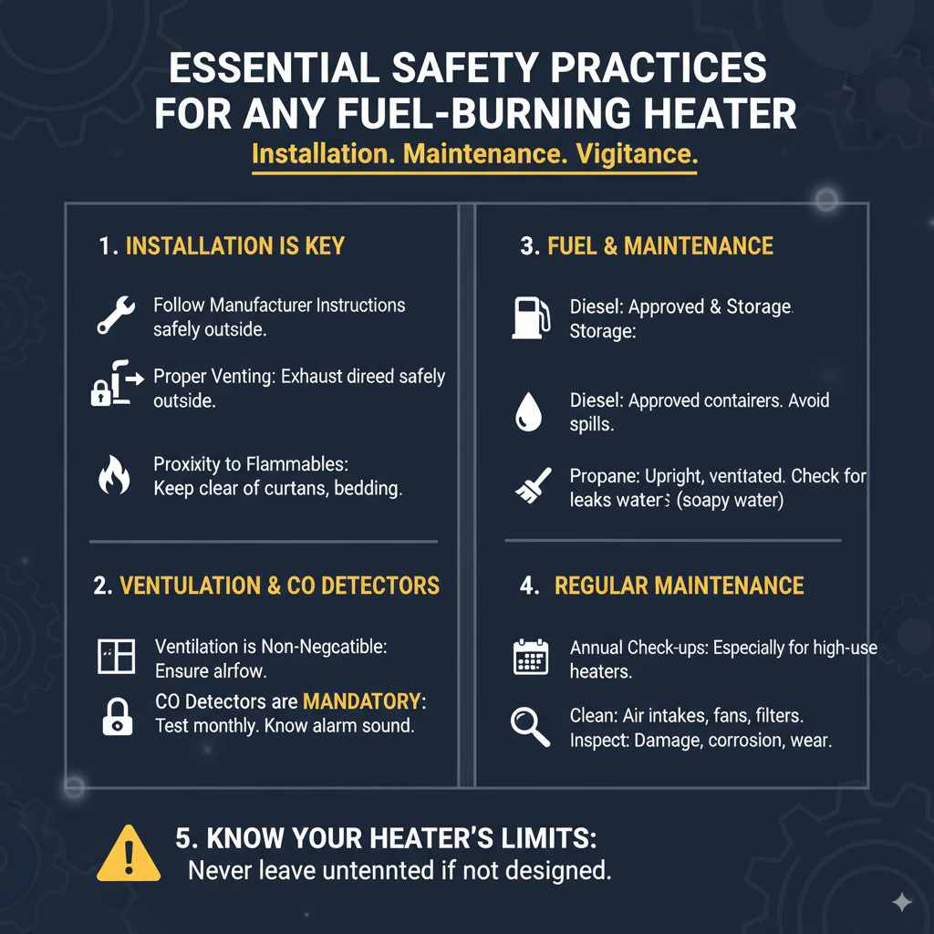 Essential Safety Practices for ANY Fuel-Burning Heater