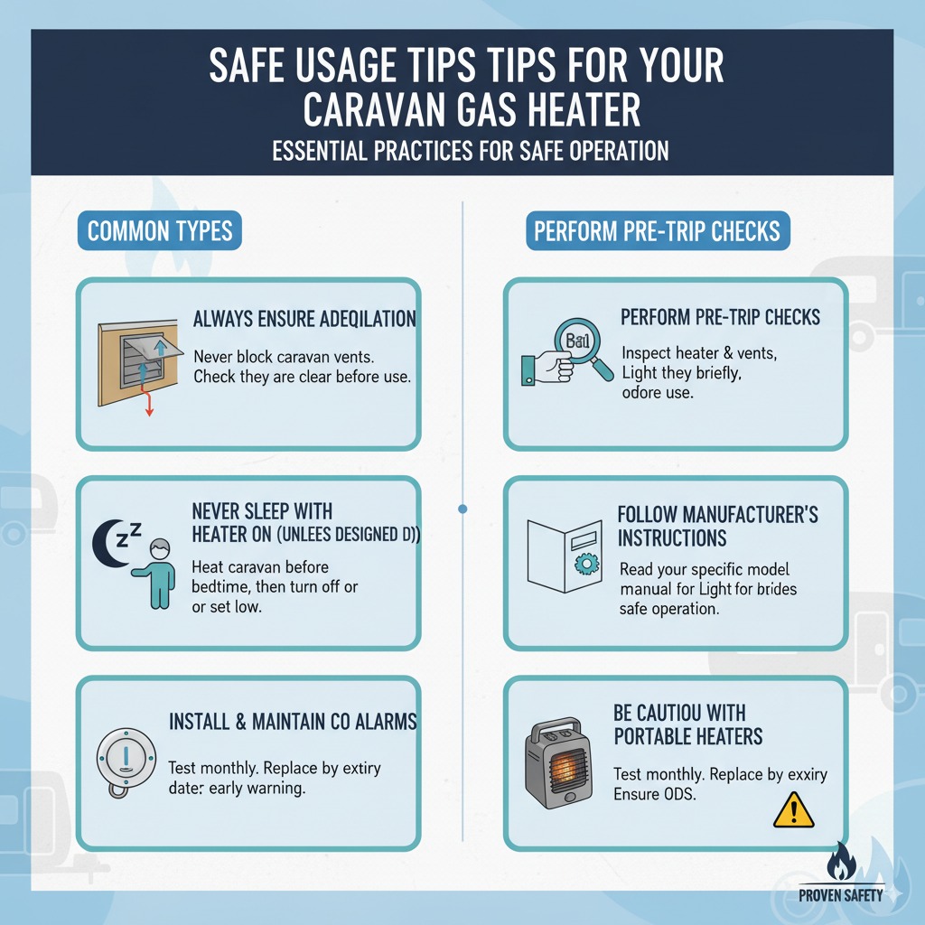 Safe Usage Tips for Your Caravan Gas Heater