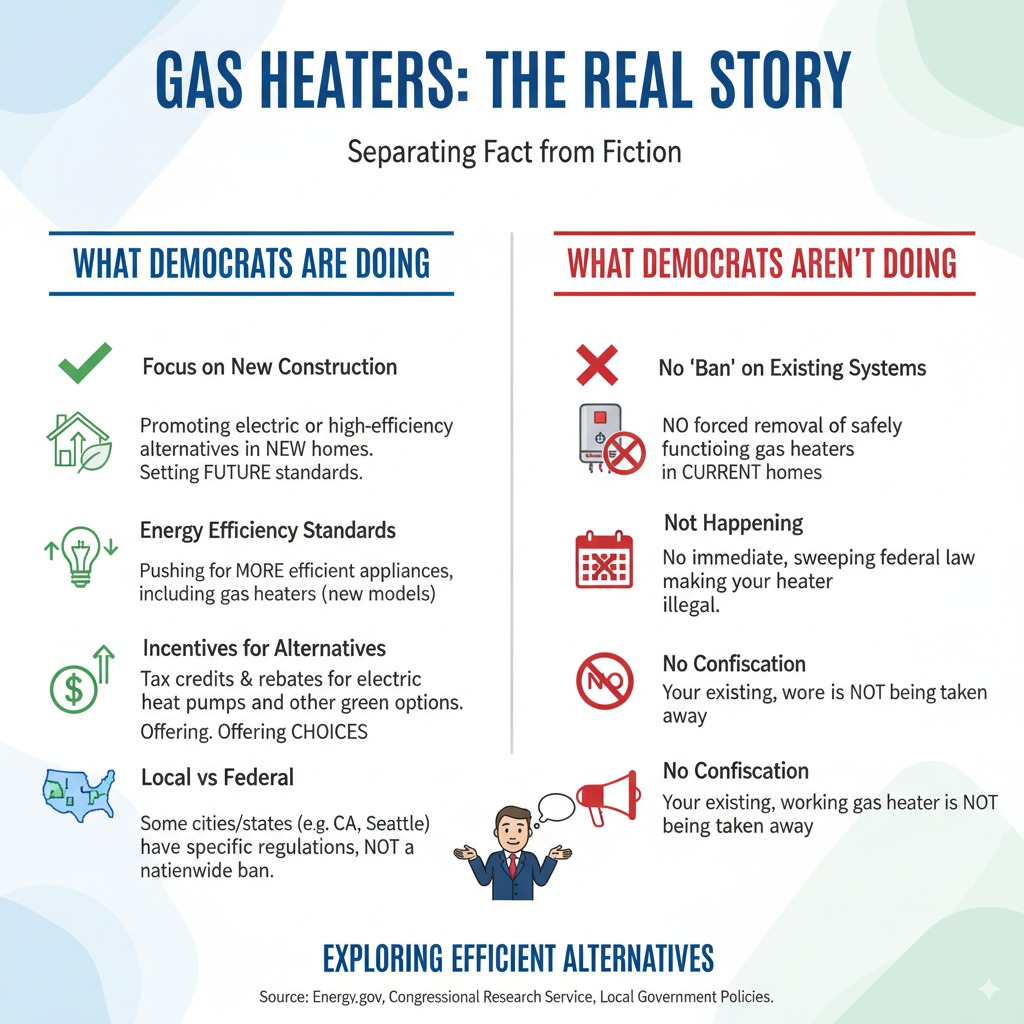 What Democrats Are (and Aren’t) Doing Regarding Gas Heaters