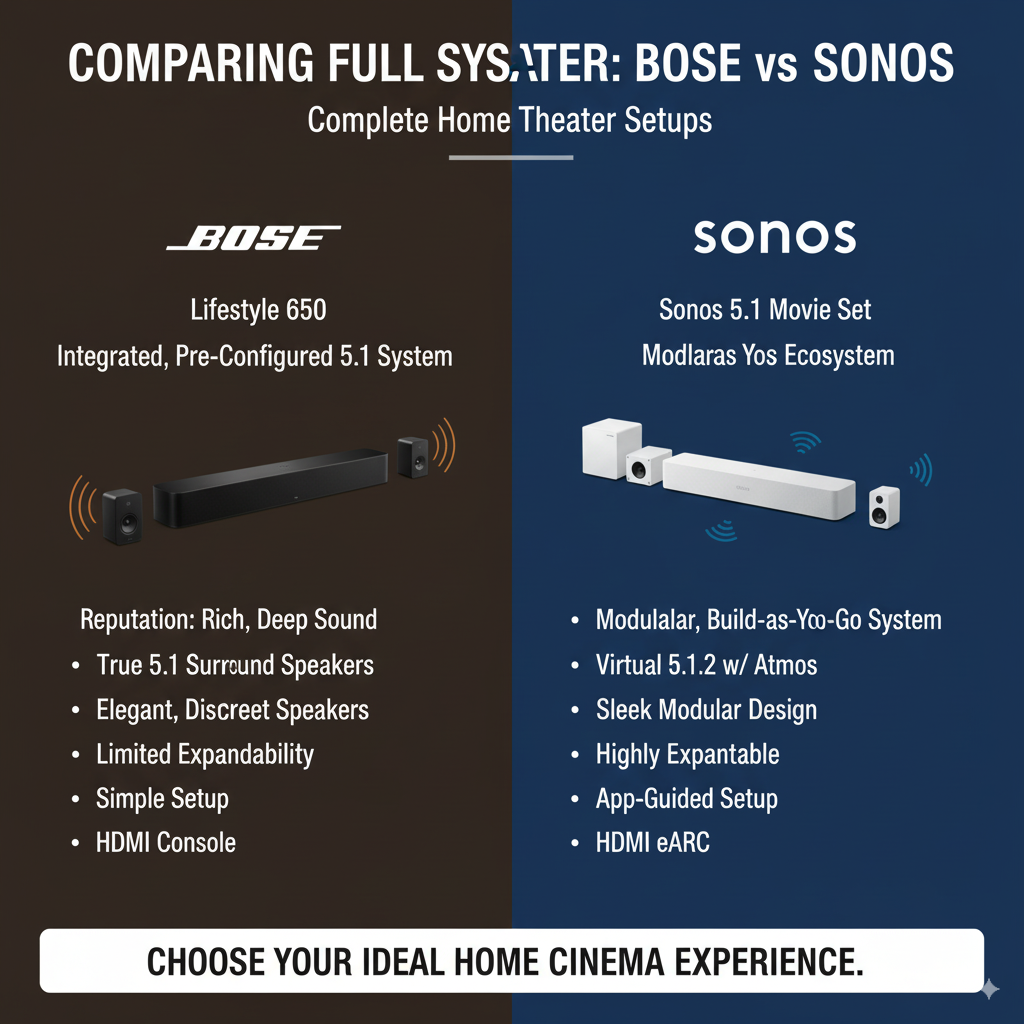 Comparing Full Systems: Bose vs. Sonos