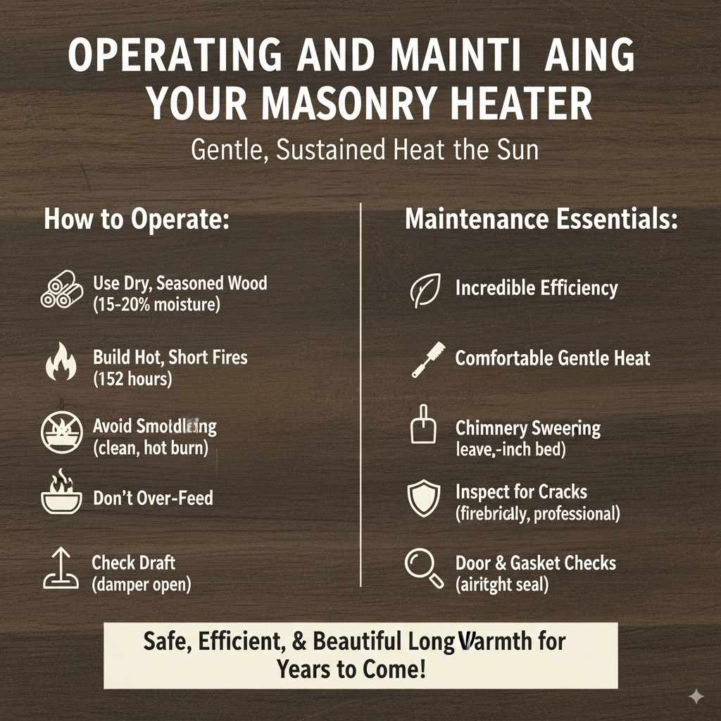 Operating and Maintaining Your Masonry Heater