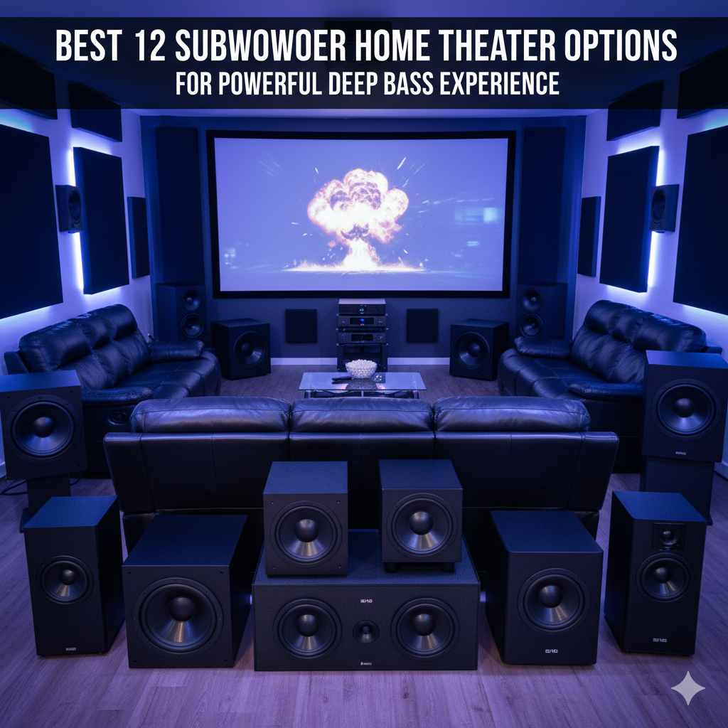 Best 12 Subwoofer Home Theater Options for Powerful Deep Bass Experience