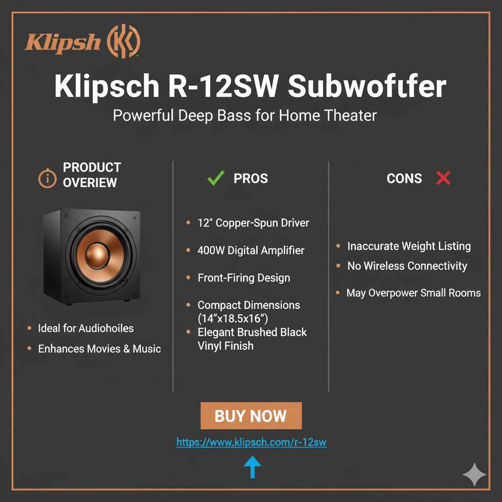 Klipsch R-12sw Subwoofer