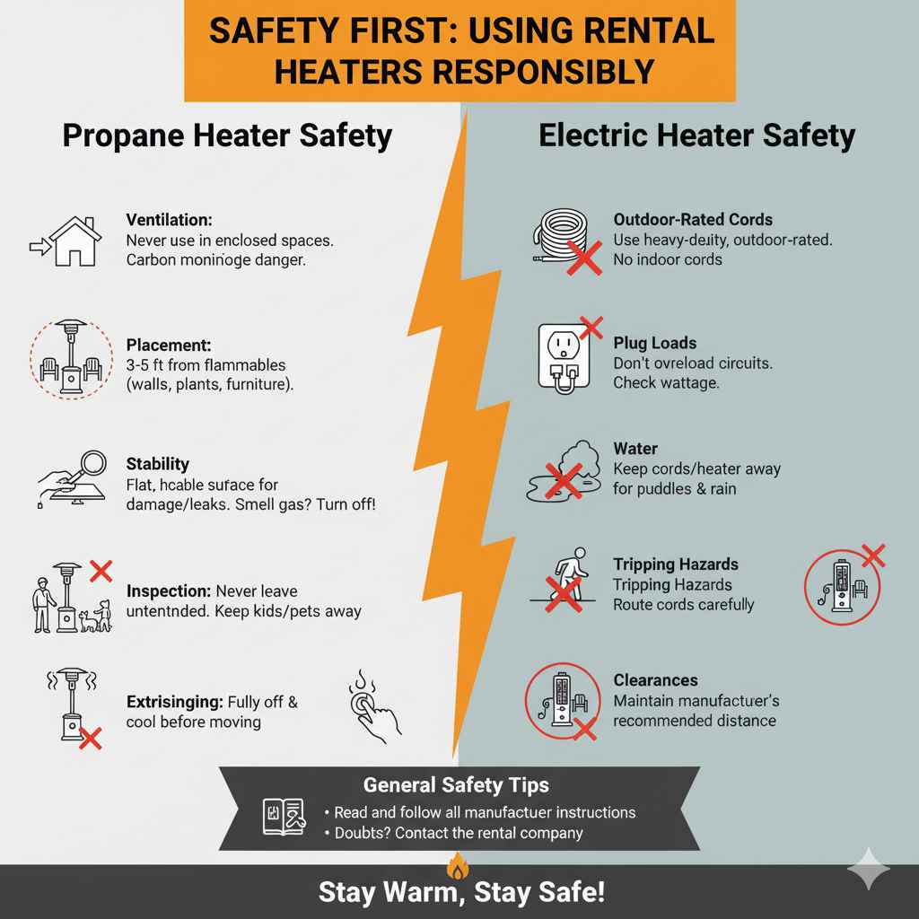 Using Rental Heaters Responsibly