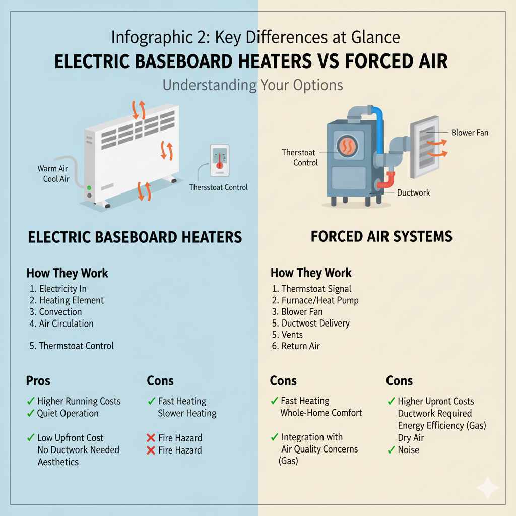 Electric Baseboard Heaters Vs Forced Air