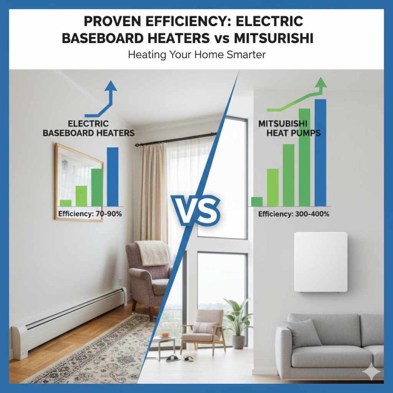 Electric Baseboard Heaters vs Mitsubishi