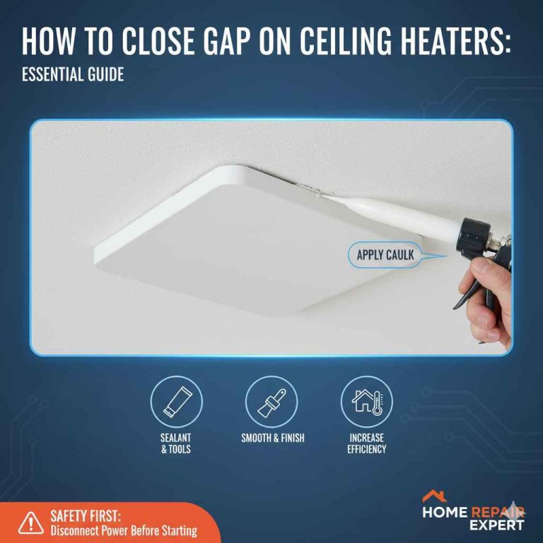 How To Close Gap On Ceiling Heaters