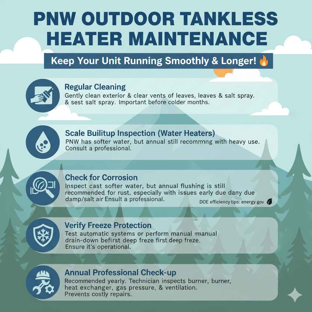 Maintenance for PNW Outdoor Tankless Heaters