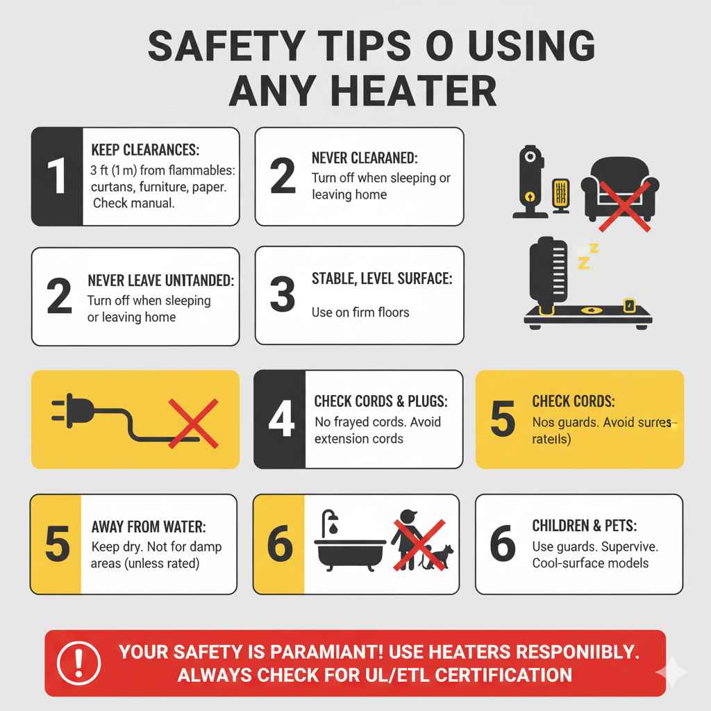 Safety Tips for Using Any Heater