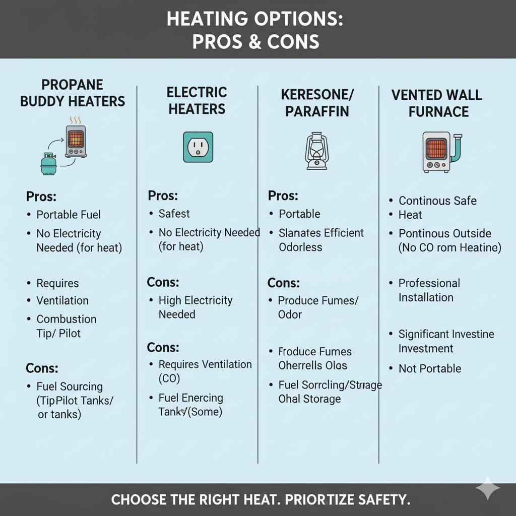 Comparing Buddy Heaters to Other Indoor Heating Options