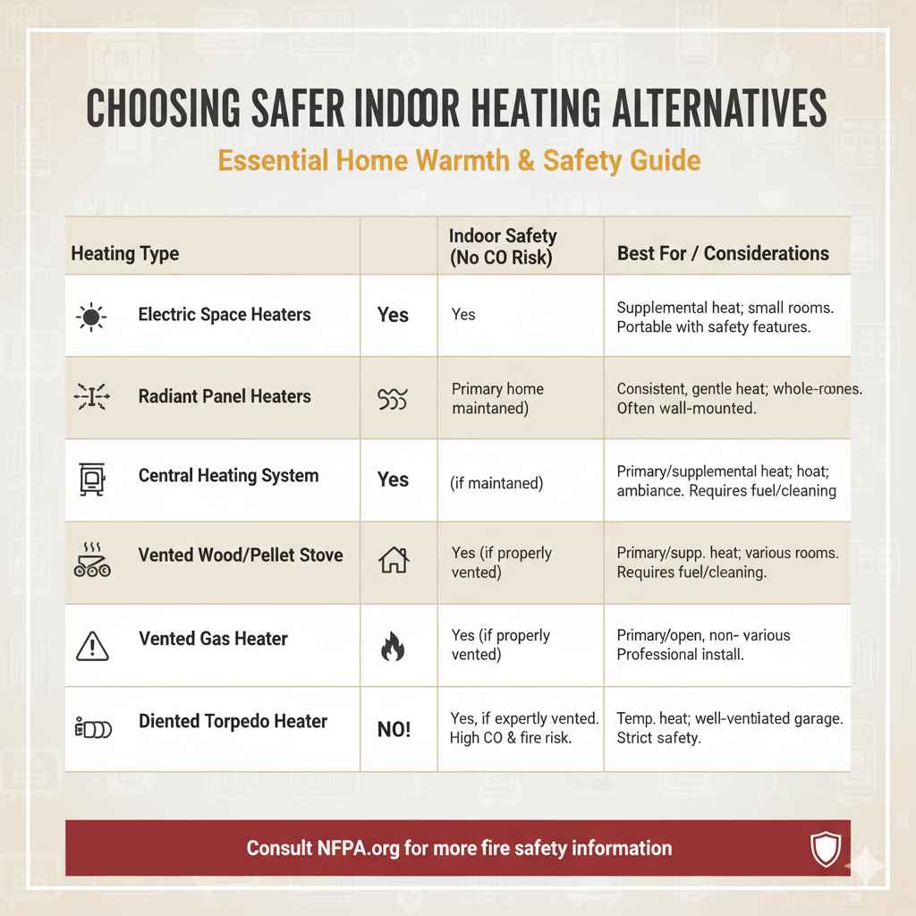 Choosing Safer Indoor Heating Alternatives