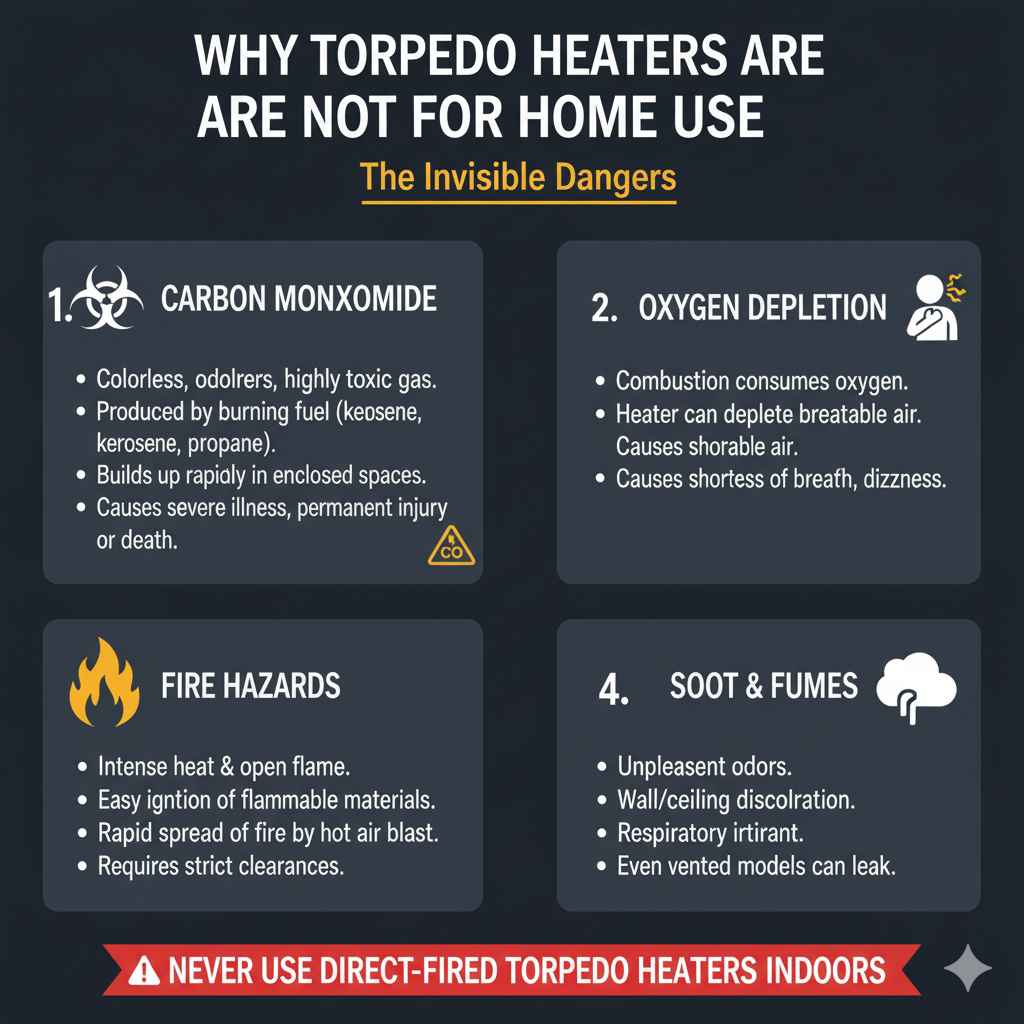 Why Torpedo Heaters Are Usually NOT Recommended for Indoor Home Use
