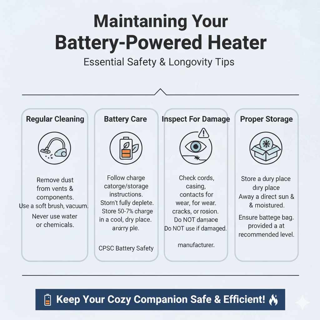 Maintaining Your Battery-Powered Heater for Safety and Longevity