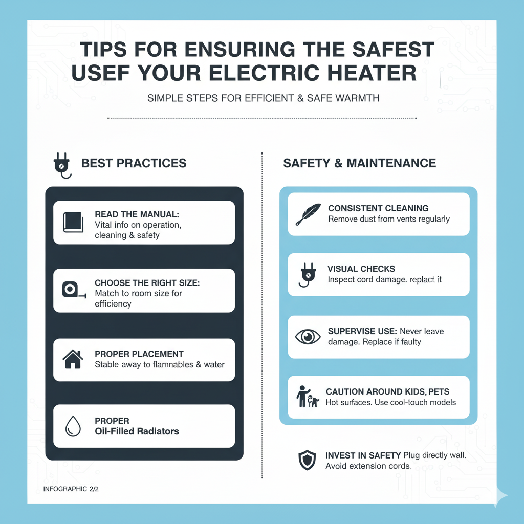 Tips for Ensuring the Safest Use of Your Electric Heater