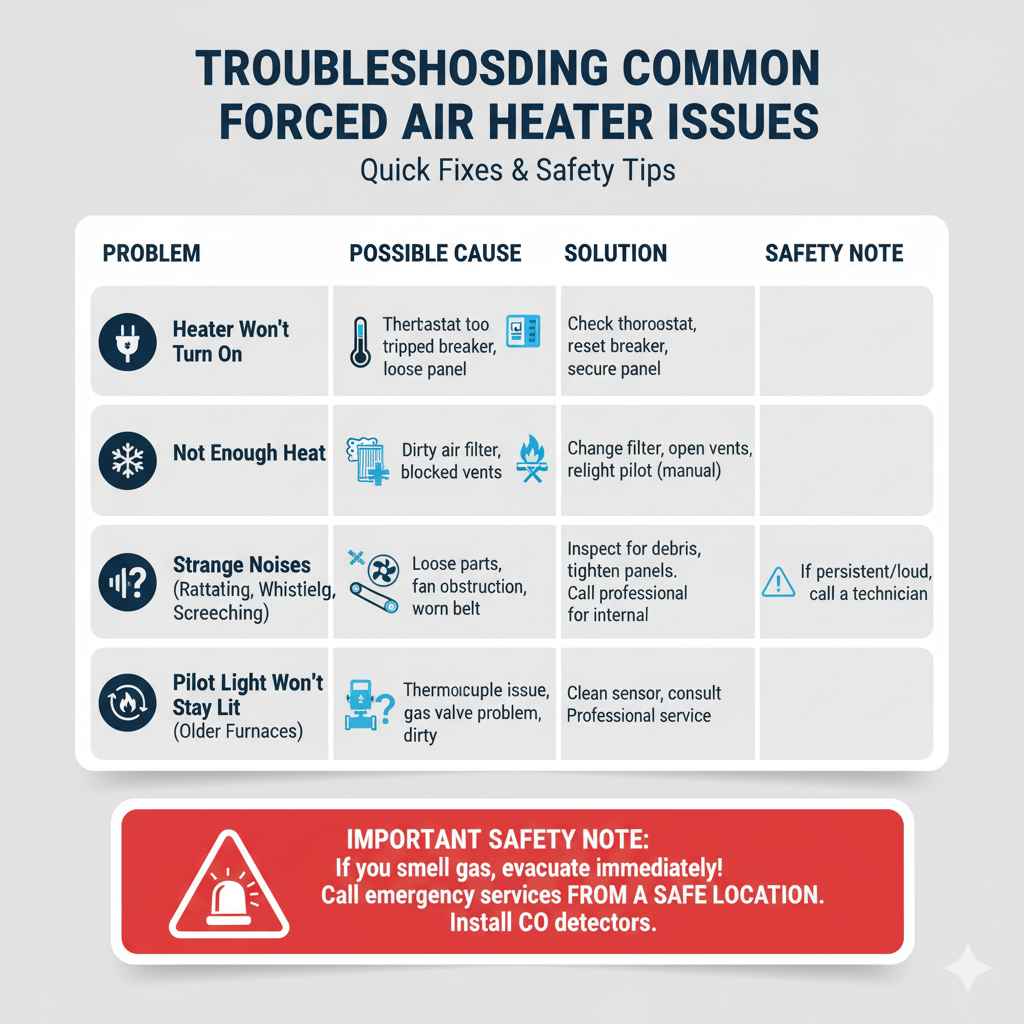 Troubleshooting Common Forced Air Heater Issues
