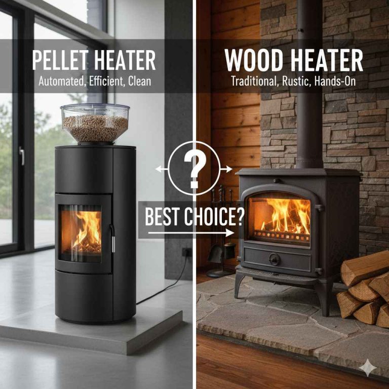 Pellet Heater vs Wood Heater