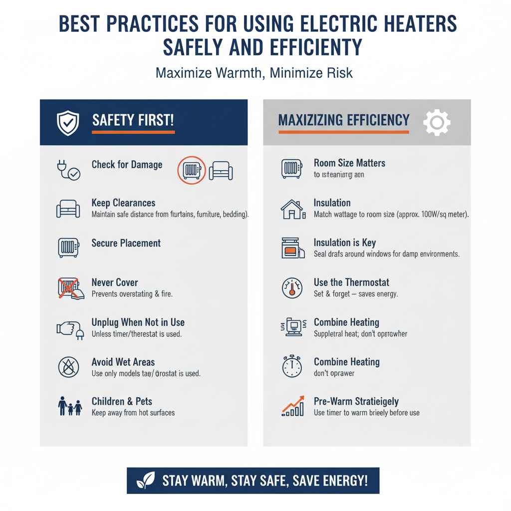 Best Practices for Using Electric Heaters Safely and Efficiently