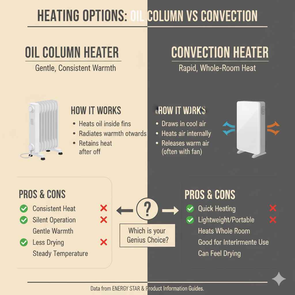 Understanding Your Heating Options: Oil Column vs. Convection Heaters