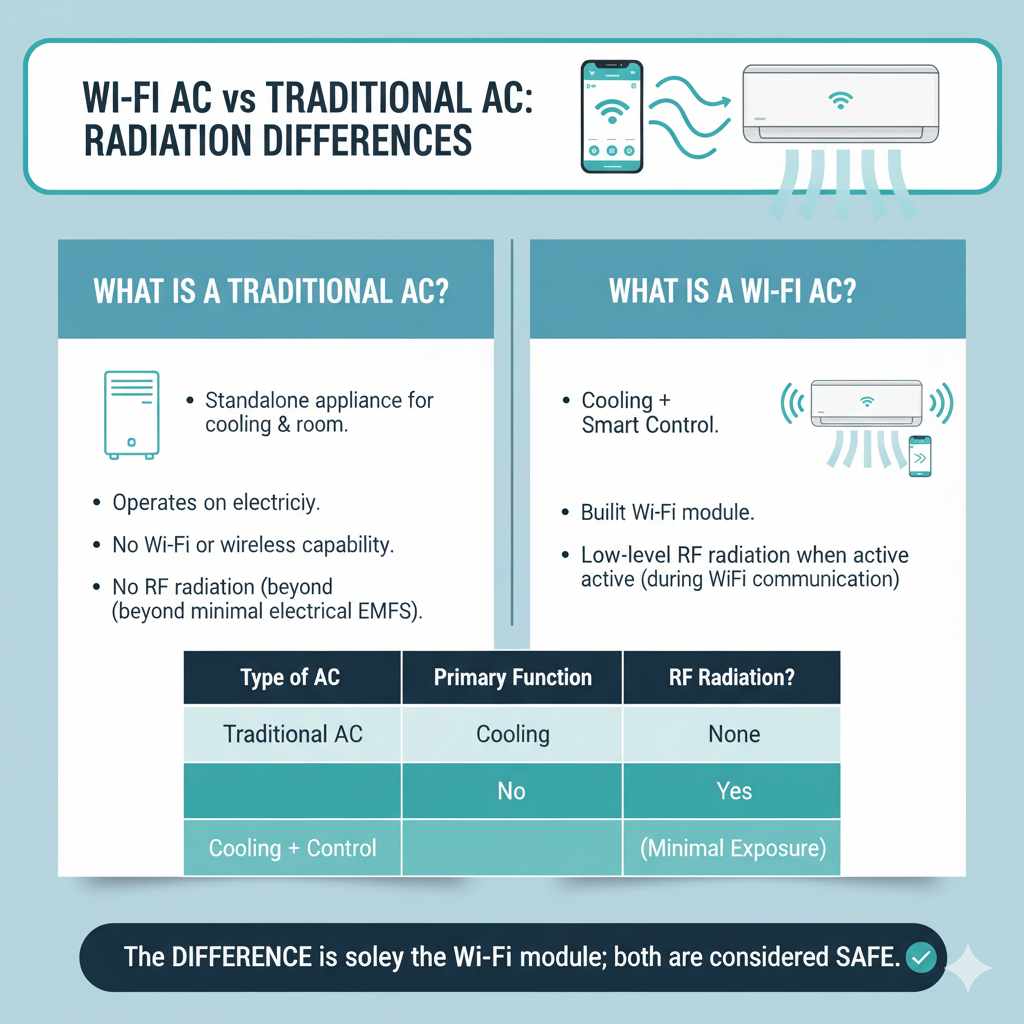 Wi-Fi AC vs. Traditional AC: Radiation Differences