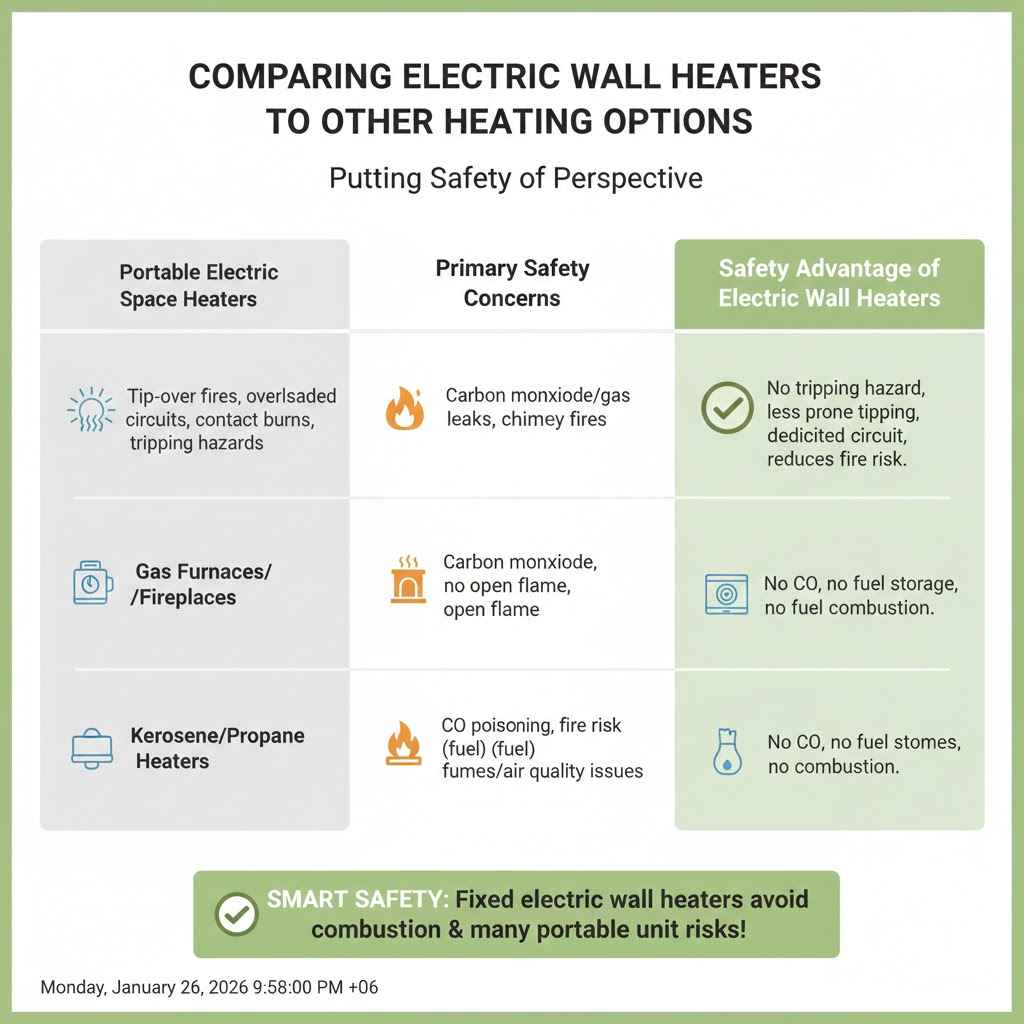 Comparing Electric Wall Heaters to Other Heating Options