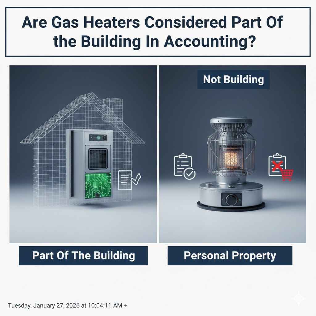 Are Gas Heaters Considered Part Of The Building In Account!