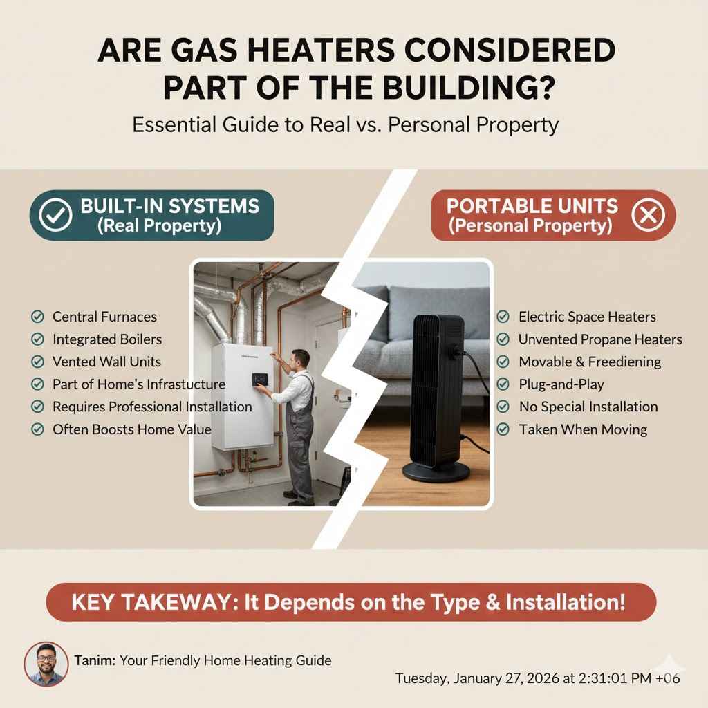 Are Gas Heaters Considered Part Of The Building