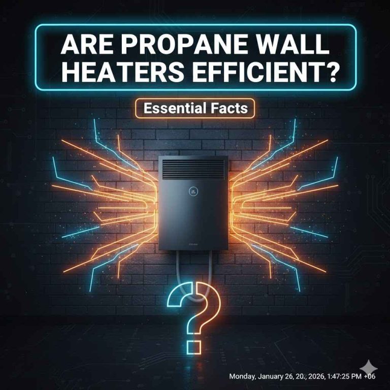 Are propane wall heaters efficient