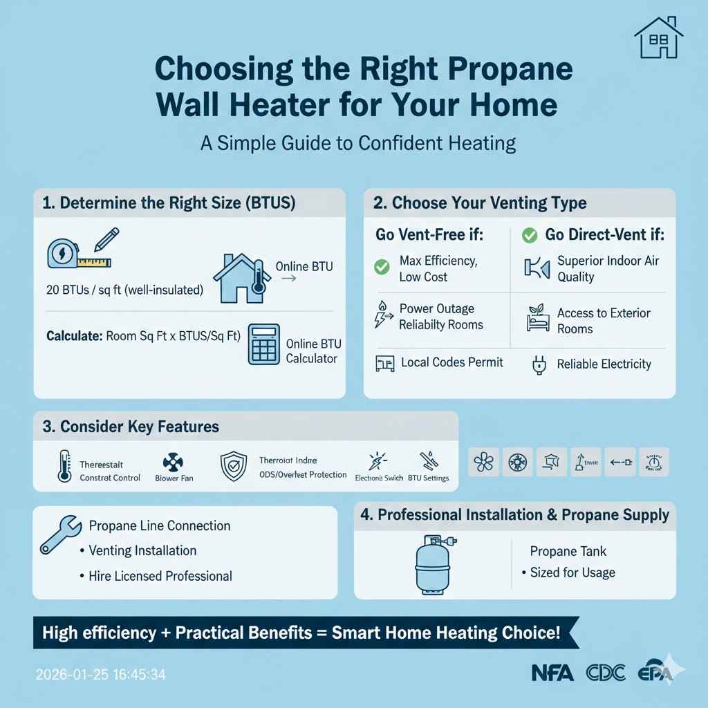 Choosing the Right Propane Wall Heater for Your Home