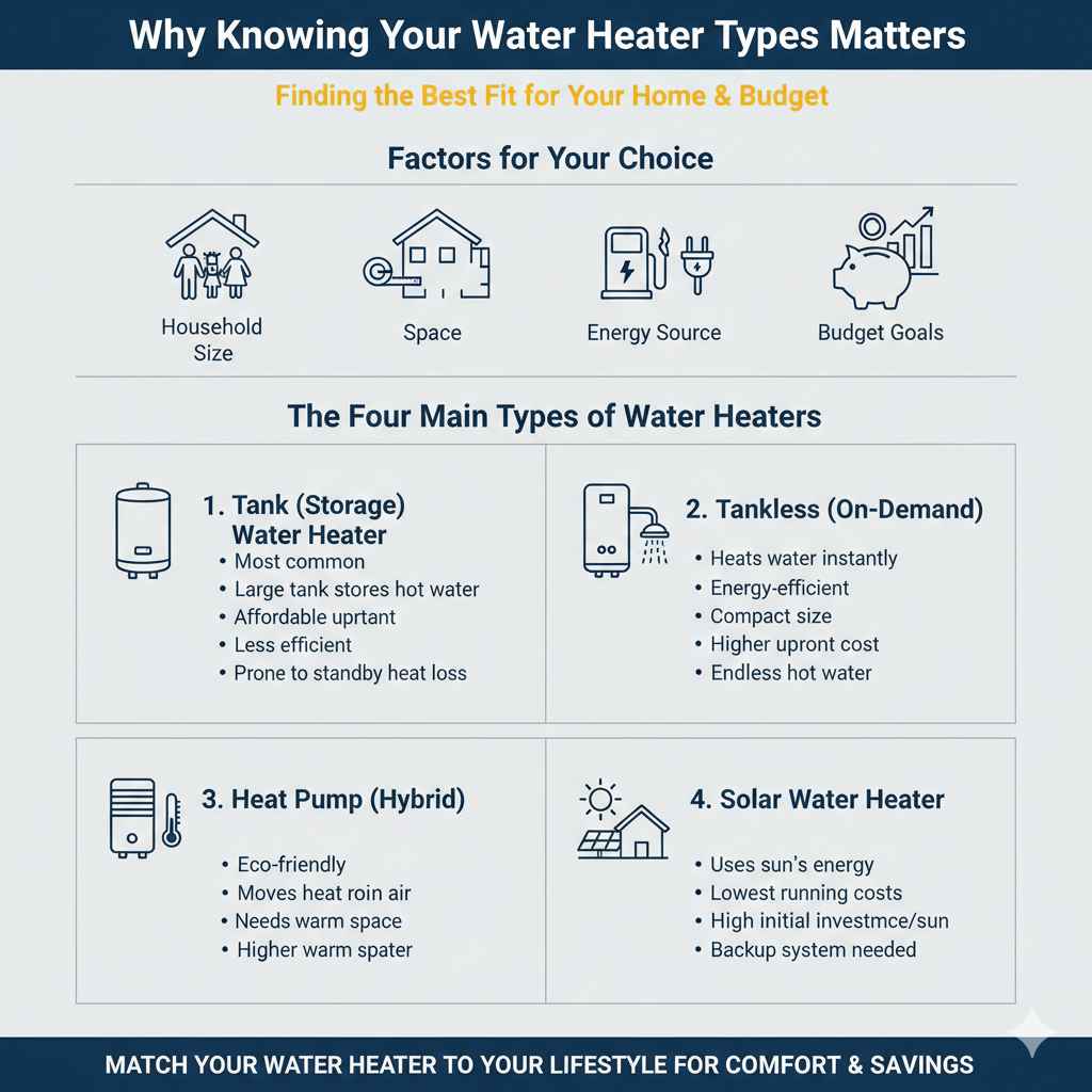 Why Knowing Your Water Heater Types Matters