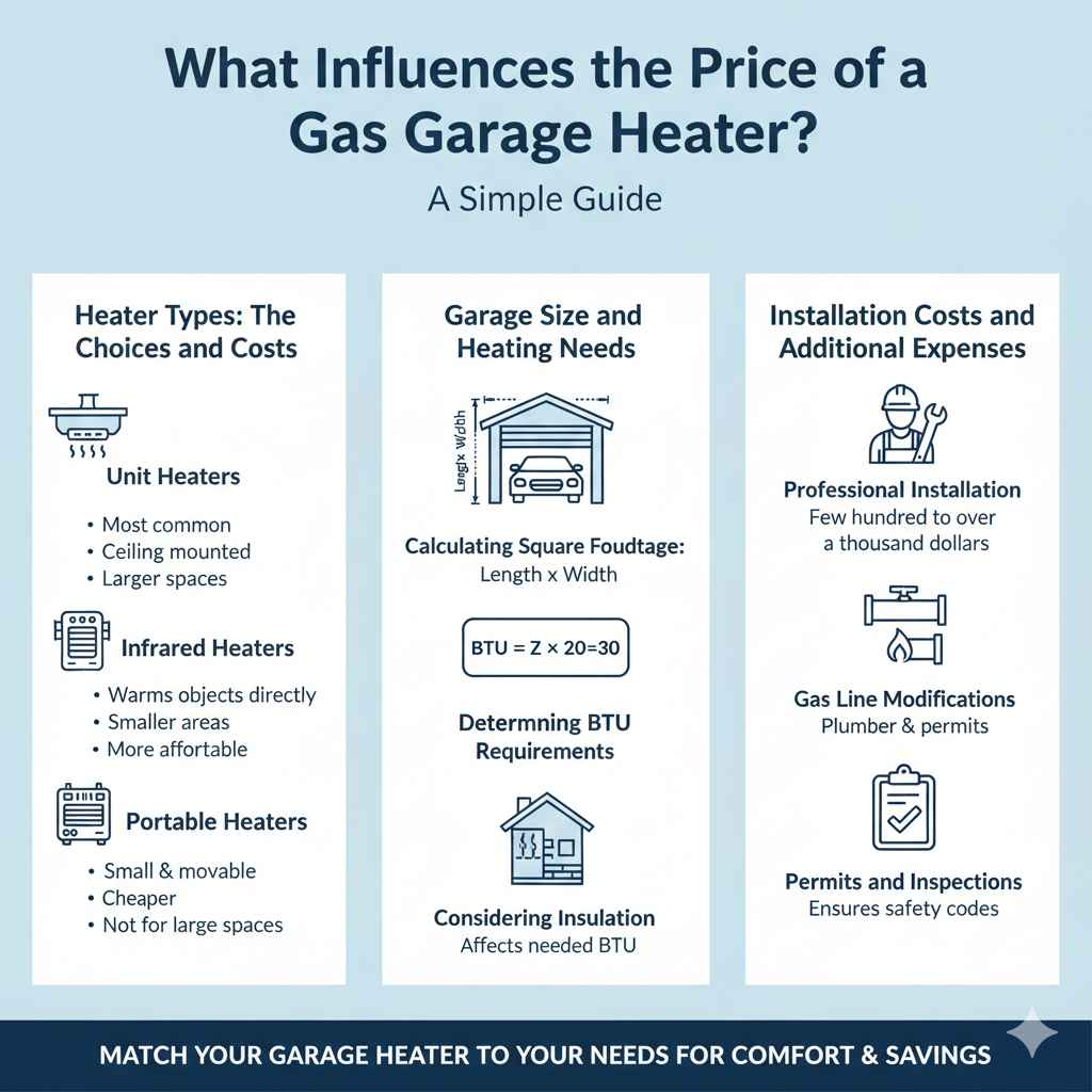 What Influences the Price of a Gas Garage Heater?