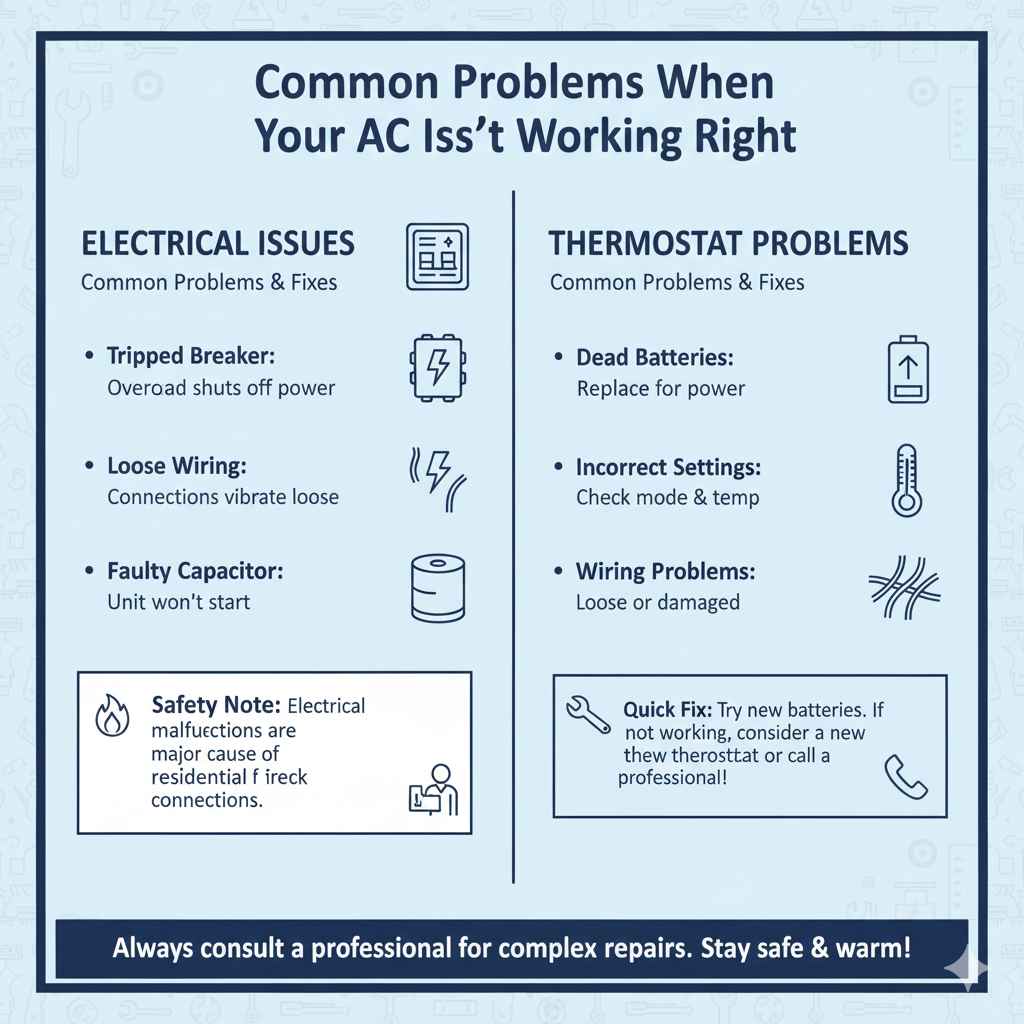 Common Problems When Your AC Isn't Working Right