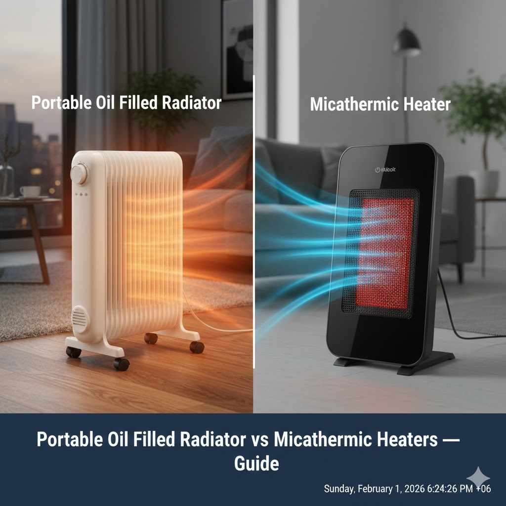 Portable Oil Filled Radiator vs Micathermic Heaters