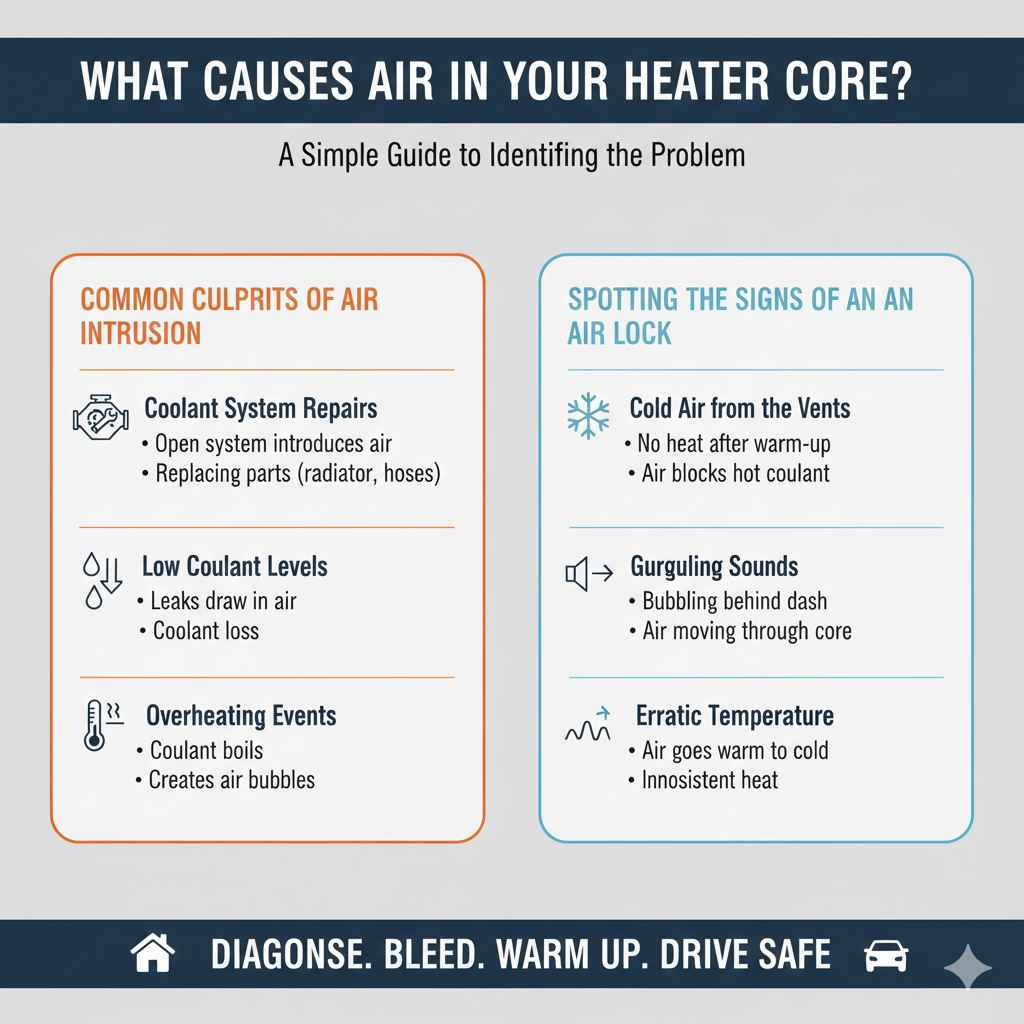 What Causes Air in Your Heater Core