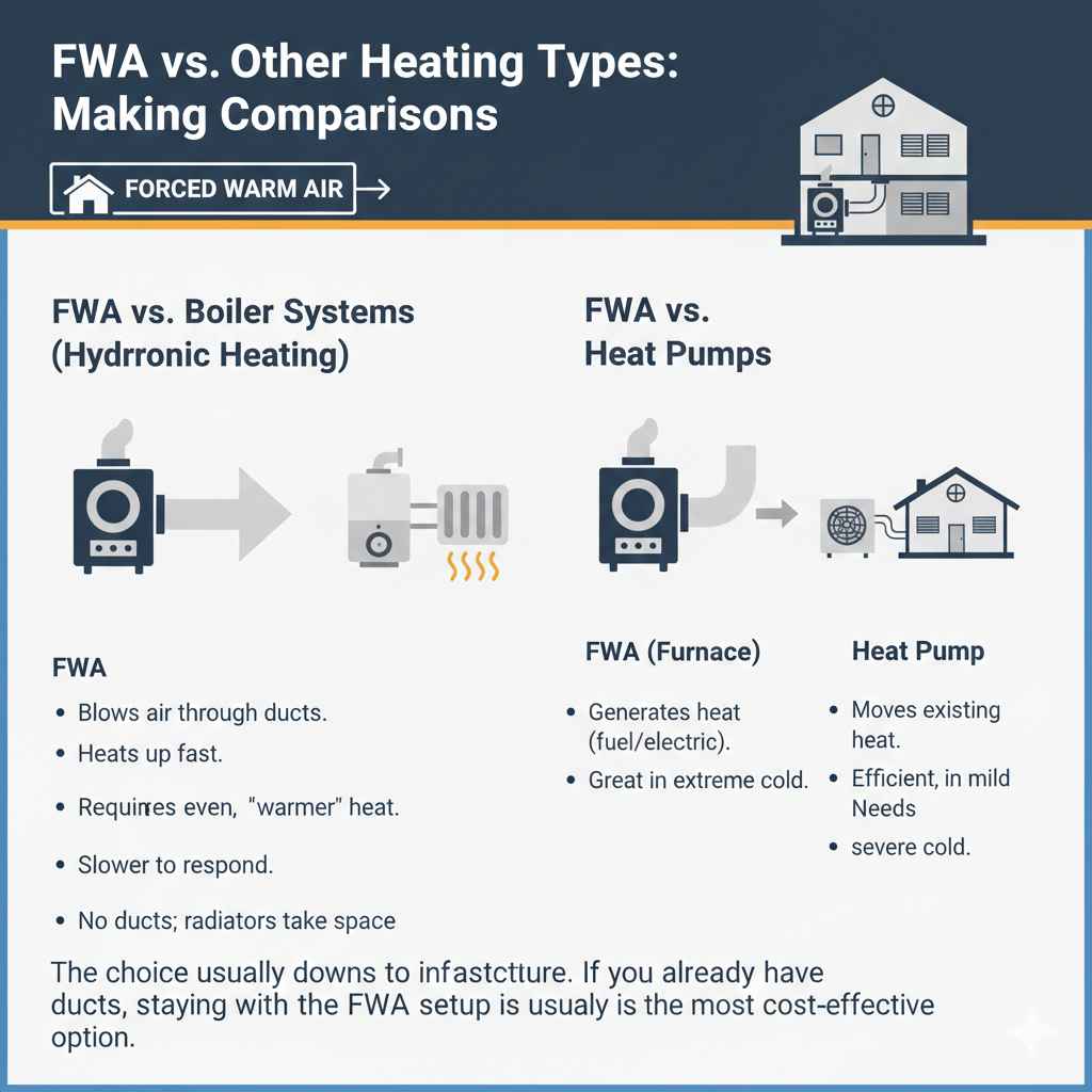 FWA vs. Other Heating Types