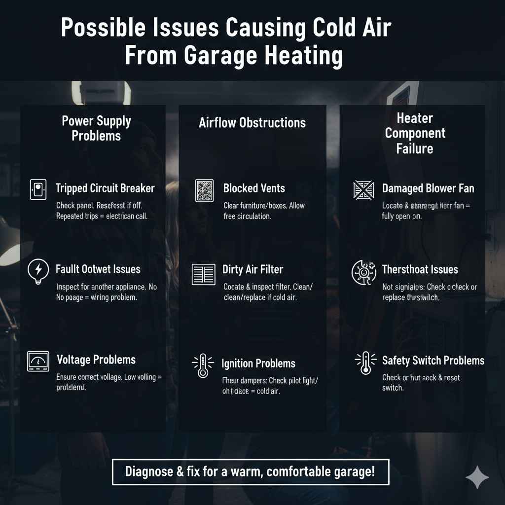 Possible Issues Causing Cold Air From Garage Heating