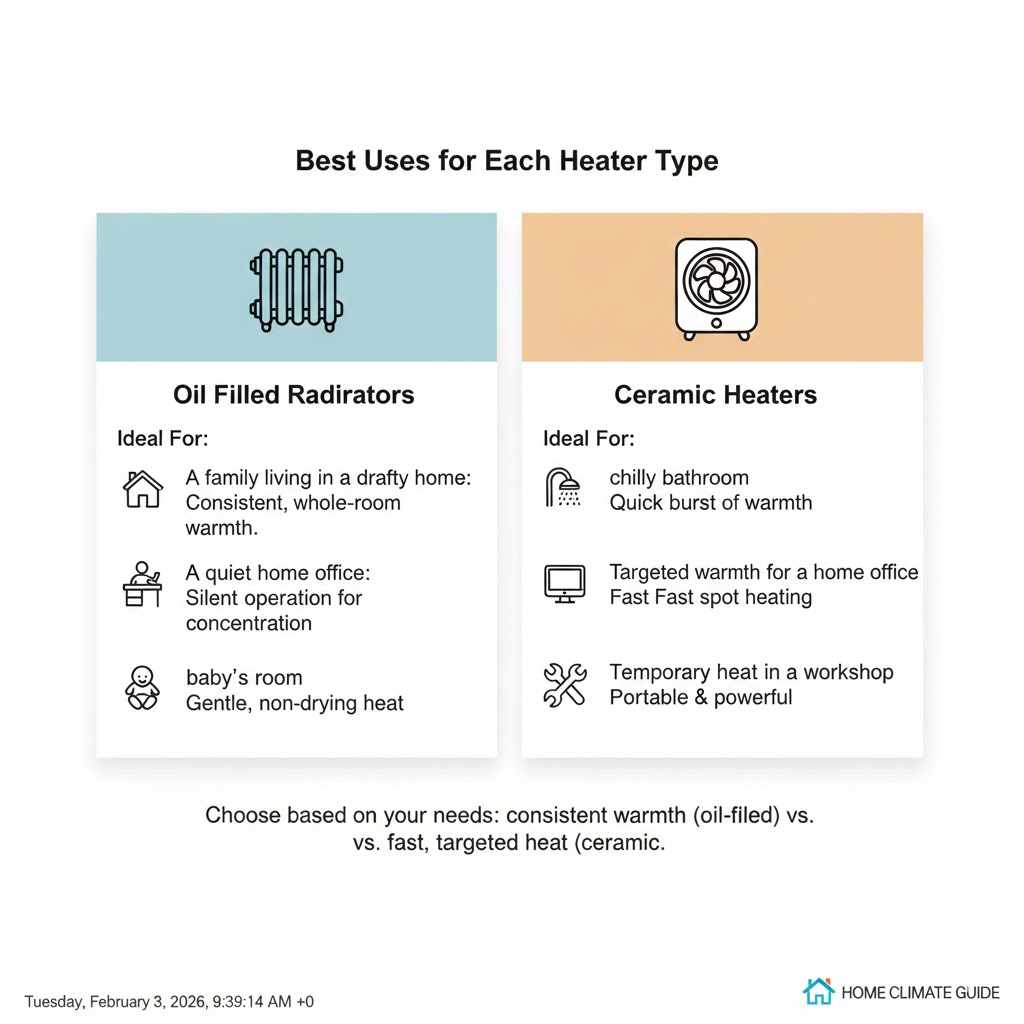 Best Uses for Each Heater Type