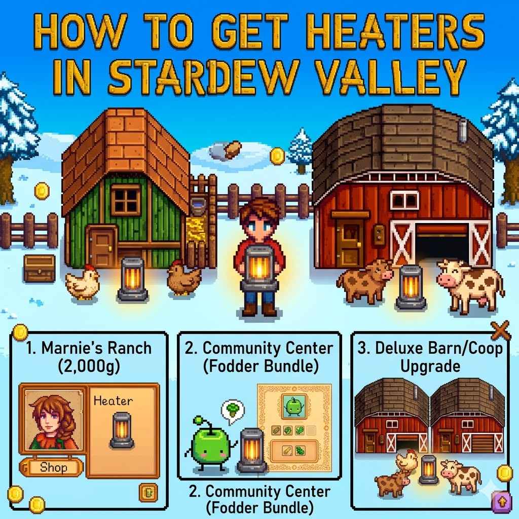 How to Get Heaters in Stardew Valley