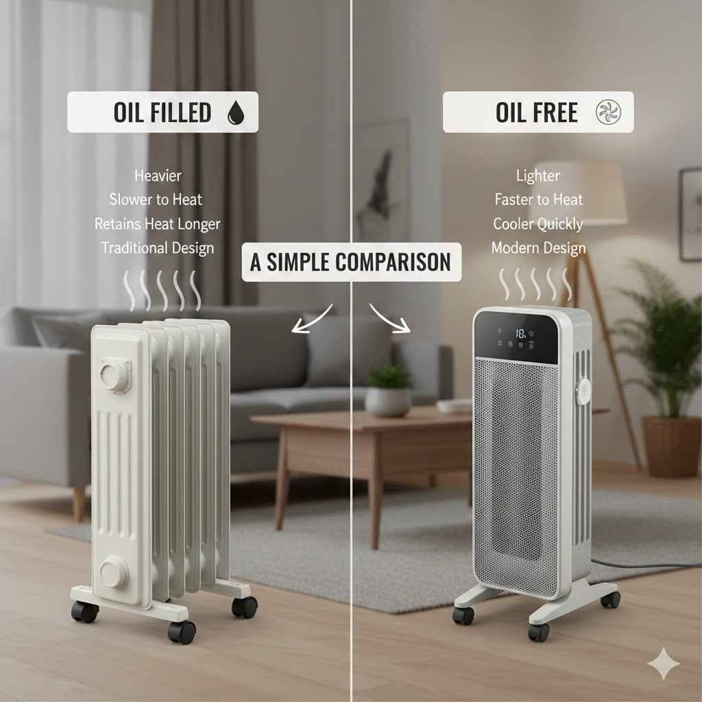 Oil Free Radiators vs Oil Filled: