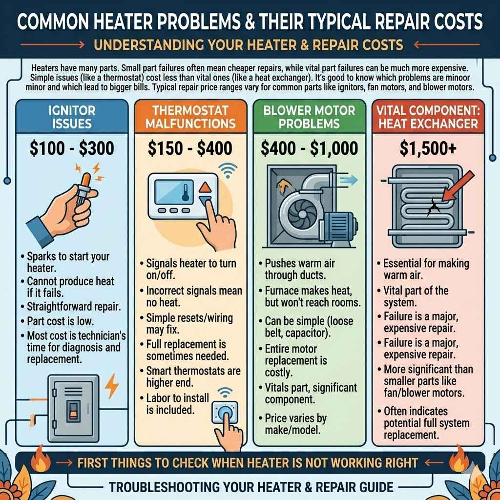 Common Heater Problems and Their Costs