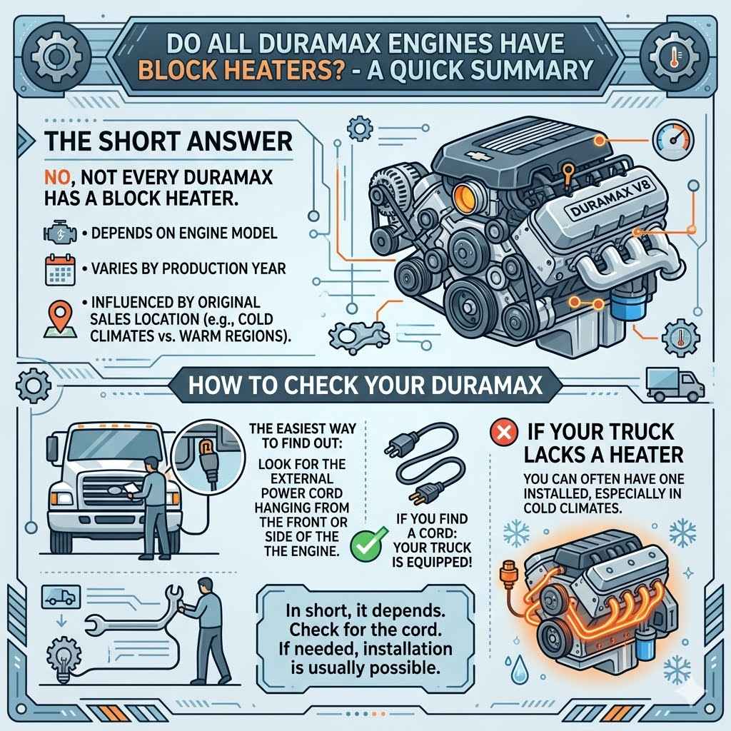 Do All Duramax Engines Have Block Heaters Summary