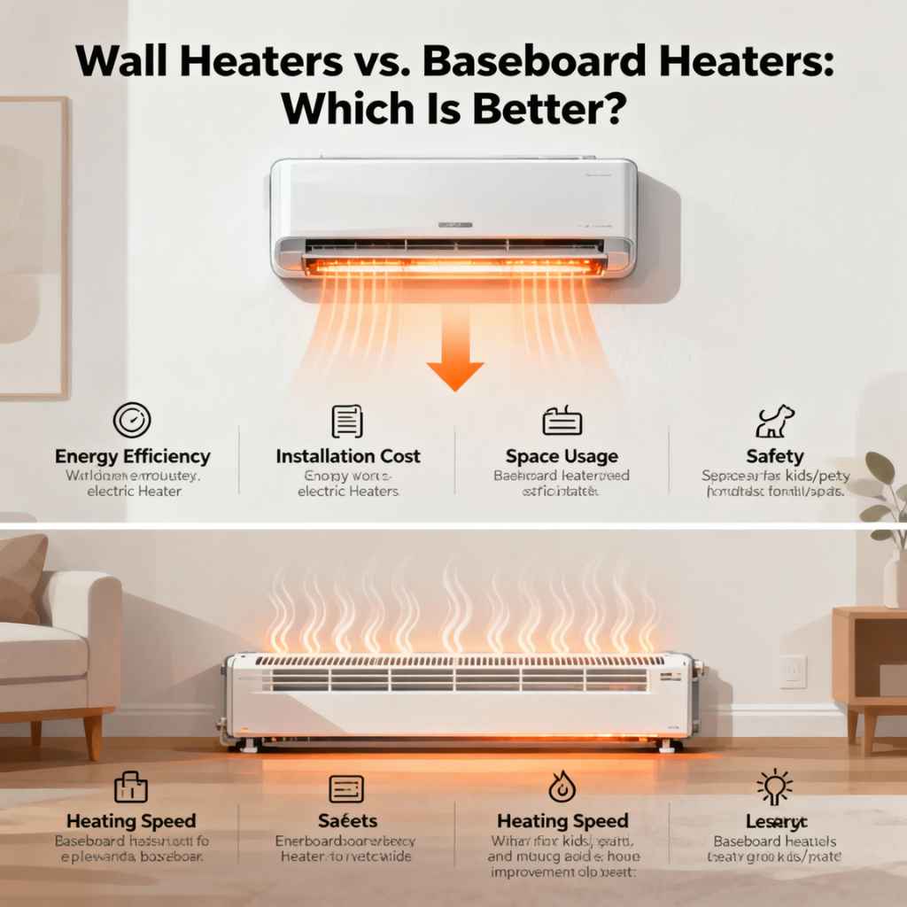 Are Wall Heaters Better Than Baseboard Heaters