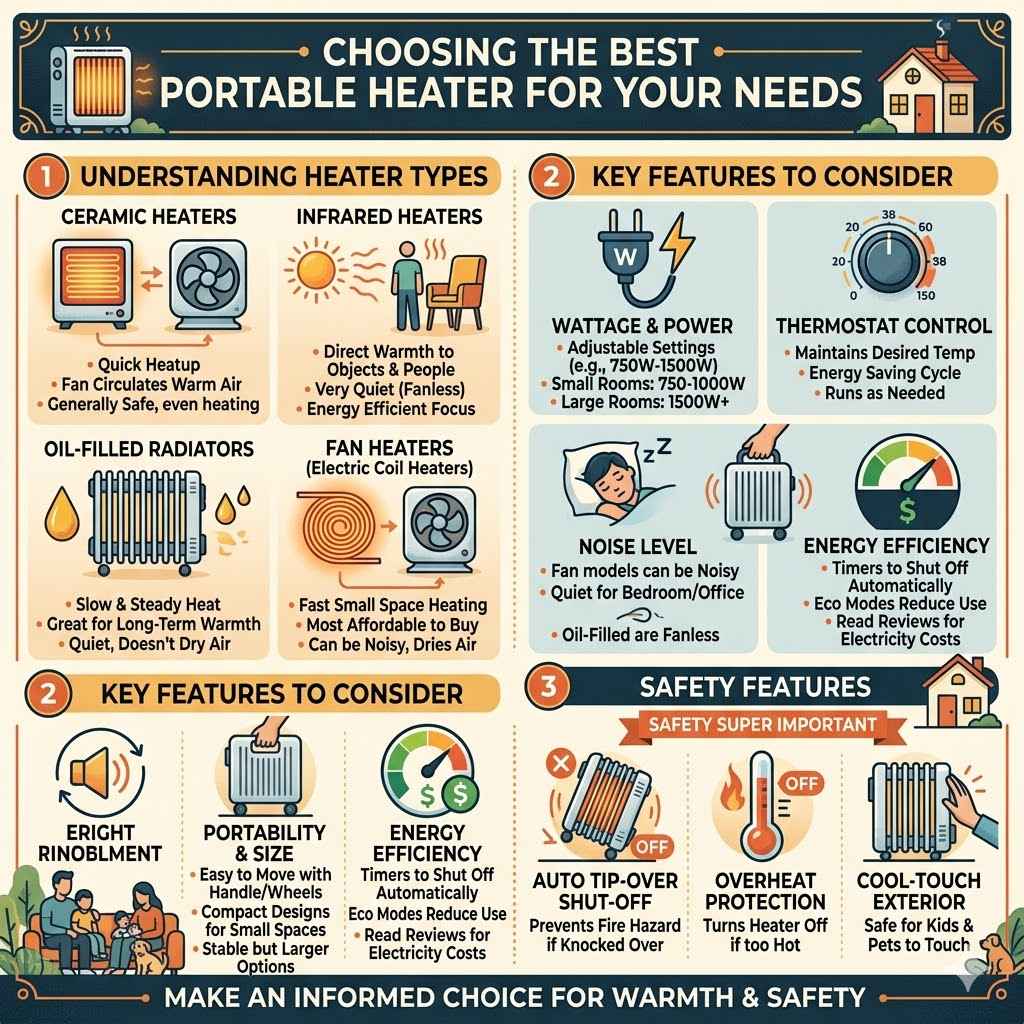 Choosing The Best Portable Heater For Your Needs