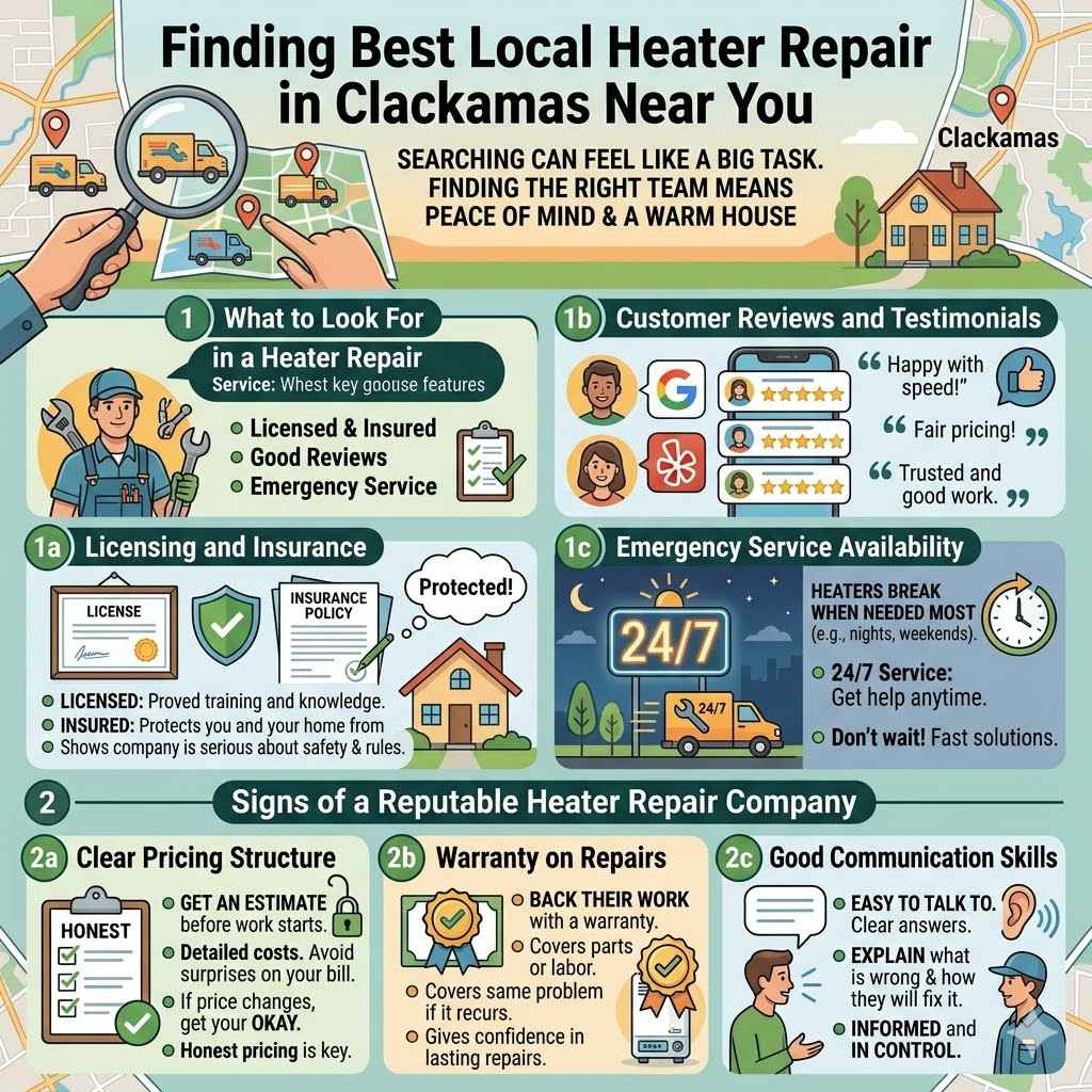Finding Best Local Heater Repair in Clackamas Near You