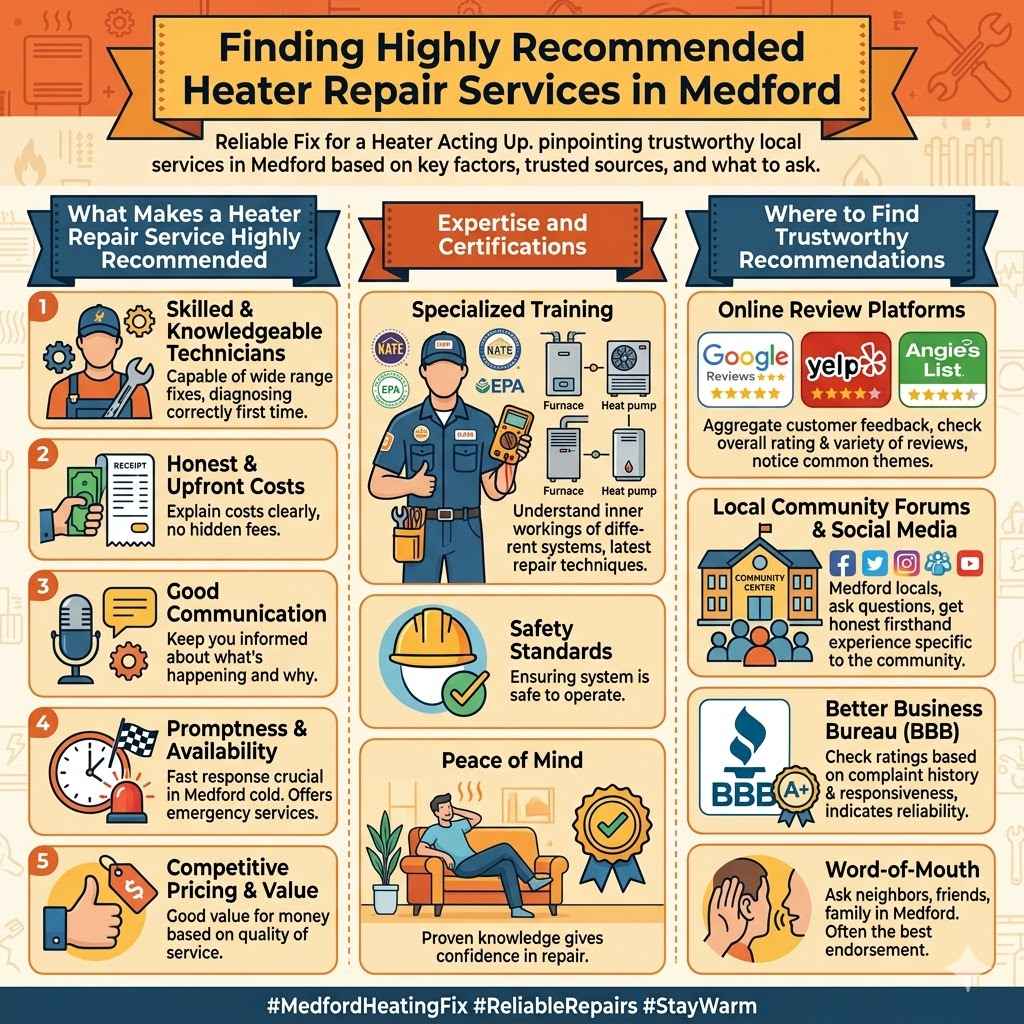 Finding Highly Recommended Heater Repair Services in Medford