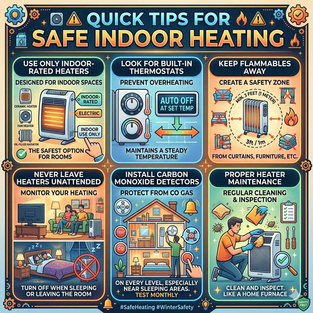 Quick Tips for Safe Indoor Heating