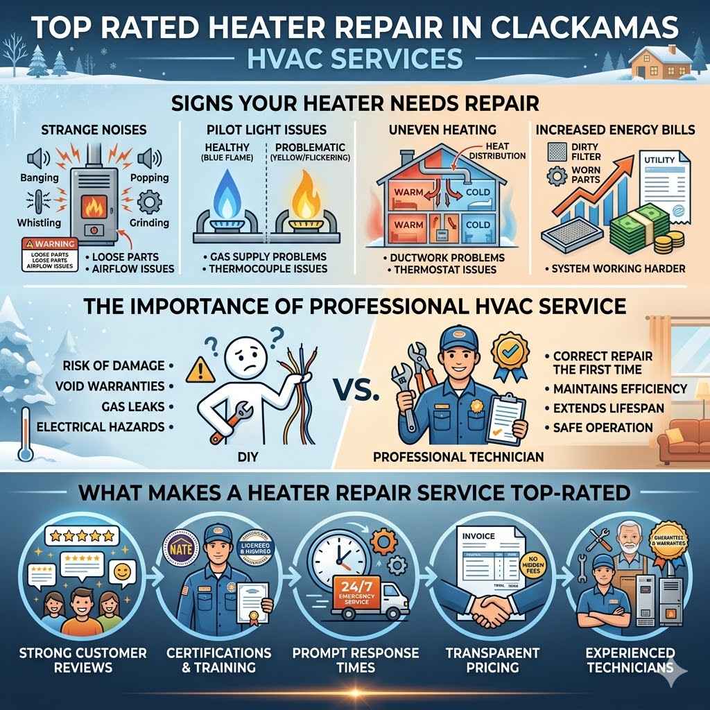 Top Rated Heater Repair in Clackamas HVAC Services