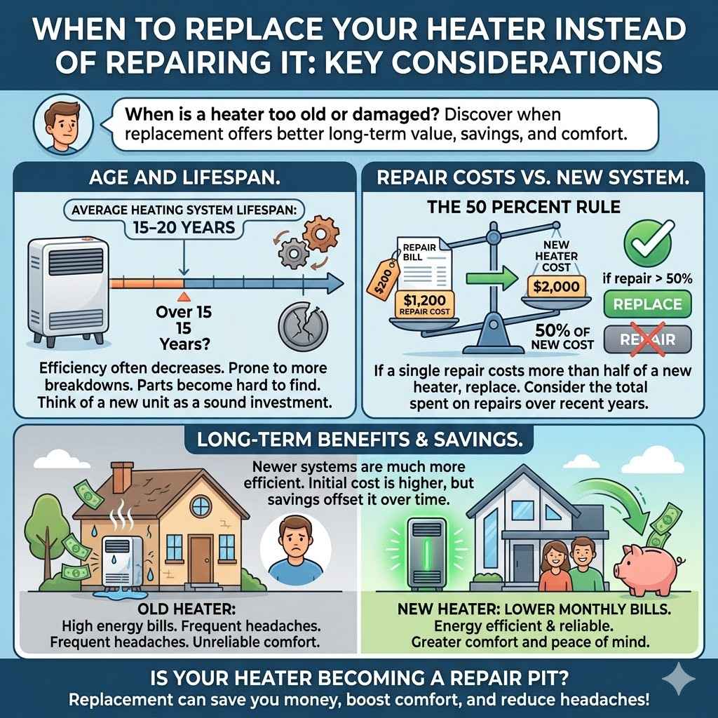 When to Replace Your Heater Instead of Repairing It